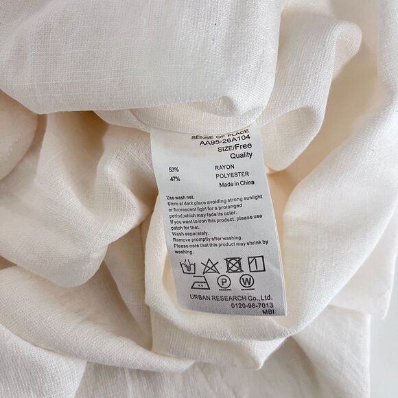 Sense of Place Urban Research Dress Women OS Off White Lagenlook Midi Boho Japan - Picture 12 of 12